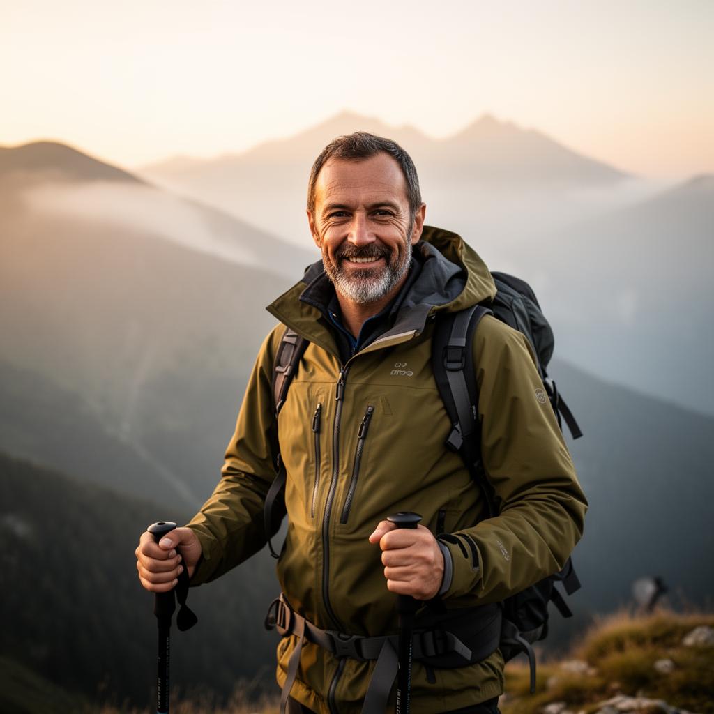 Portret ghid montan în Carpați